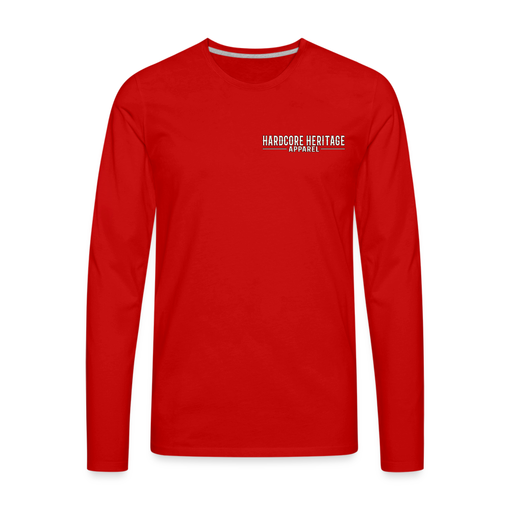 Rock Devil Long Sleeve Tee - red