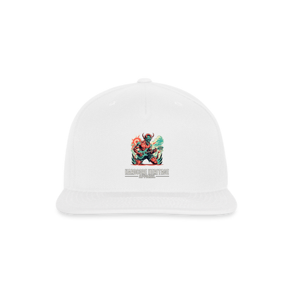 Rock Devil Snapback - white