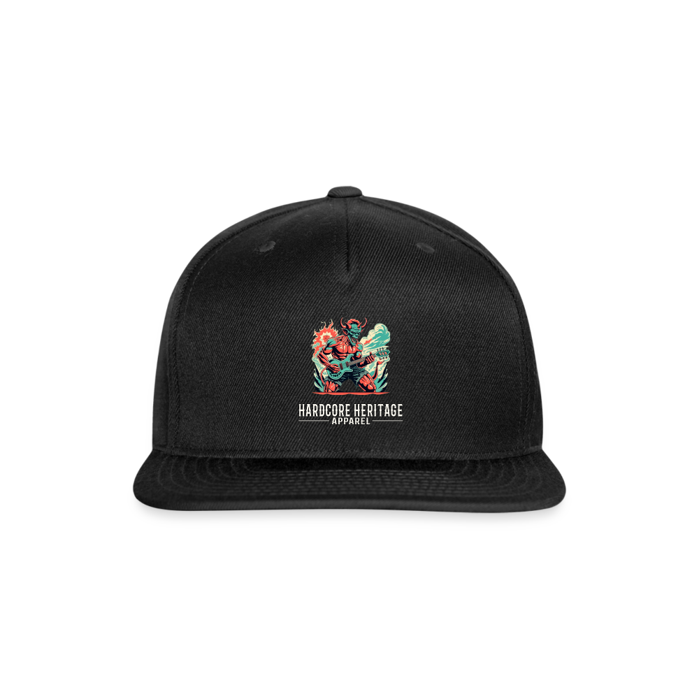 Rock Devil Snapback - black