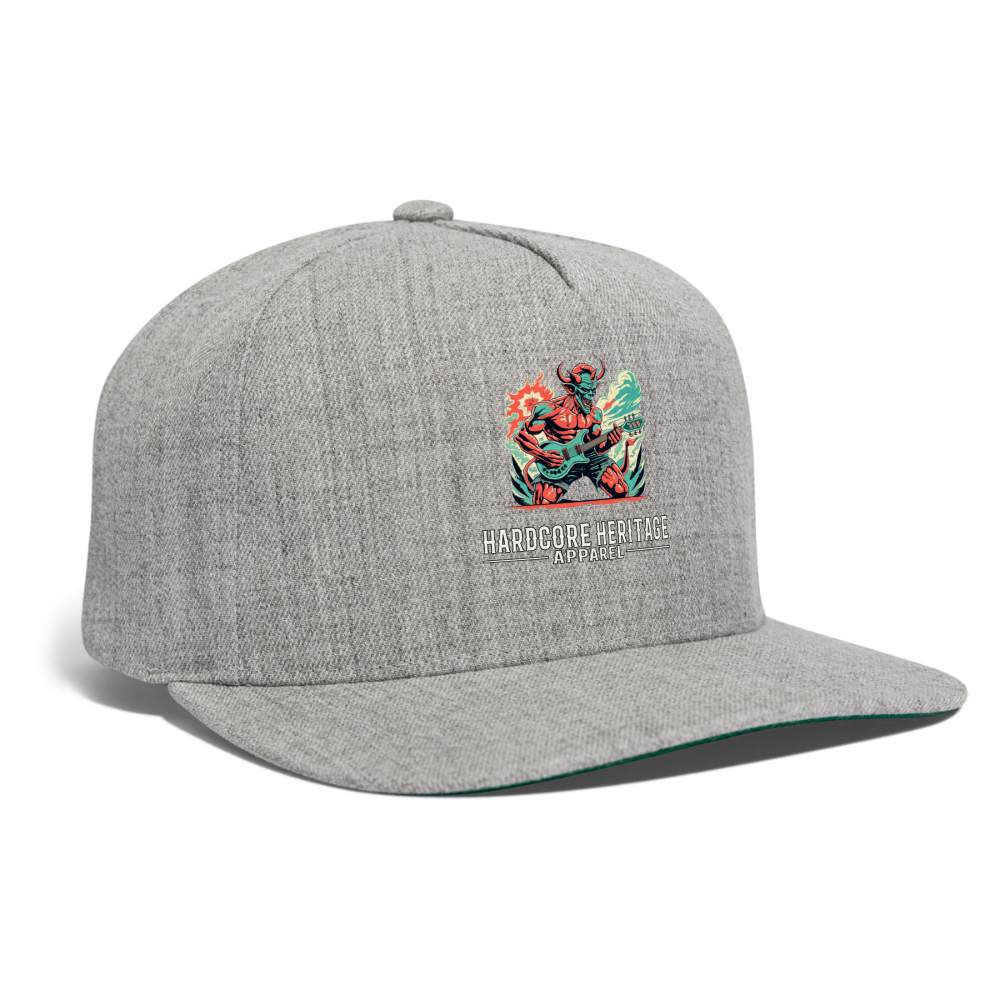 Rock Devil Snapback - heather gray