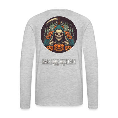 Jack-O-Reaper Long Sleeve Tee - heather gray