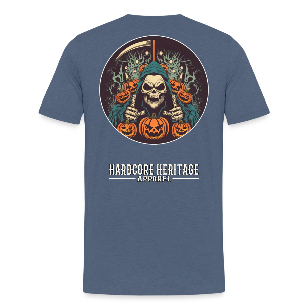 Jack-O-Reaper Tee - heather blue