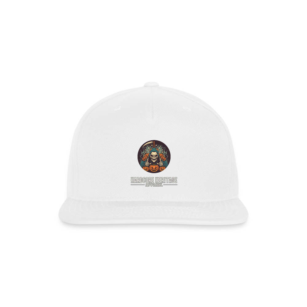 Jack-O-Reaper Snapback - white