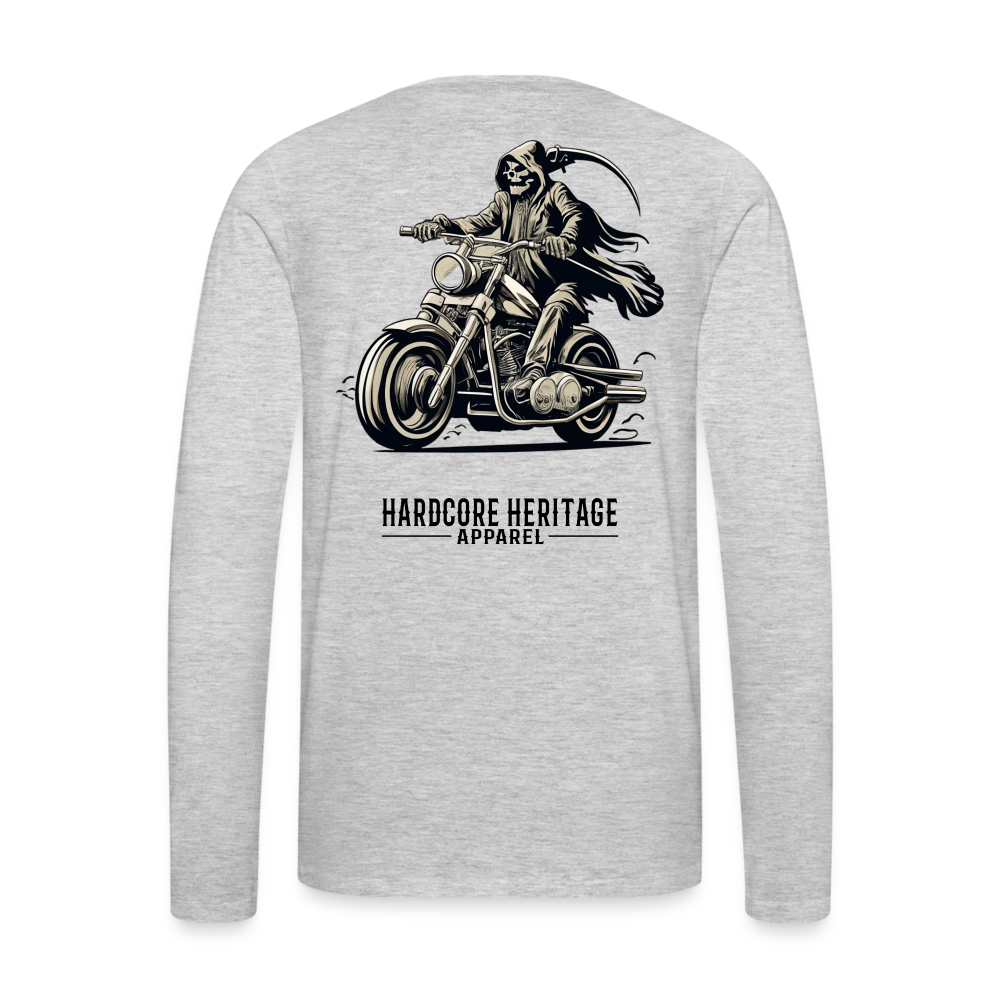 Reaper MC Long Sleeve Tee - heather gray