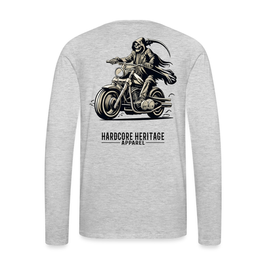 Reaper MC Long Sleeve Tee - heather gray