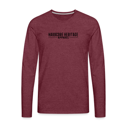 Reaper MC Long Sleeve Tee - heather burgundy