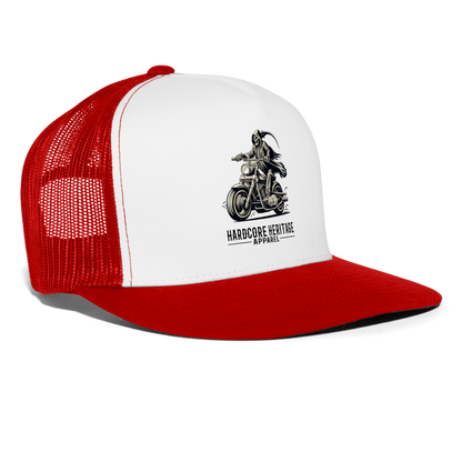 Reaper MC Trucker Hat - white/red