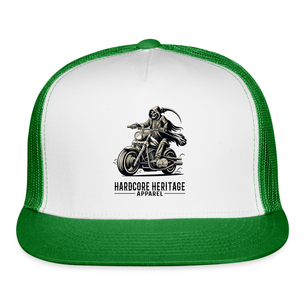 Reaper MC Trucker Hat - white/kelly green