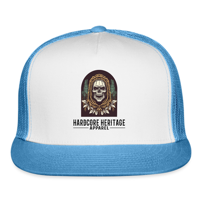 Warlock Trucker Hat - white/blue