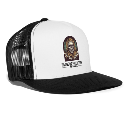 Warlock Trucker Hat - white/black