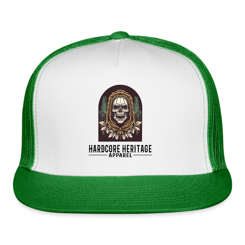 Warlock Trucker Hat - white/kelly green