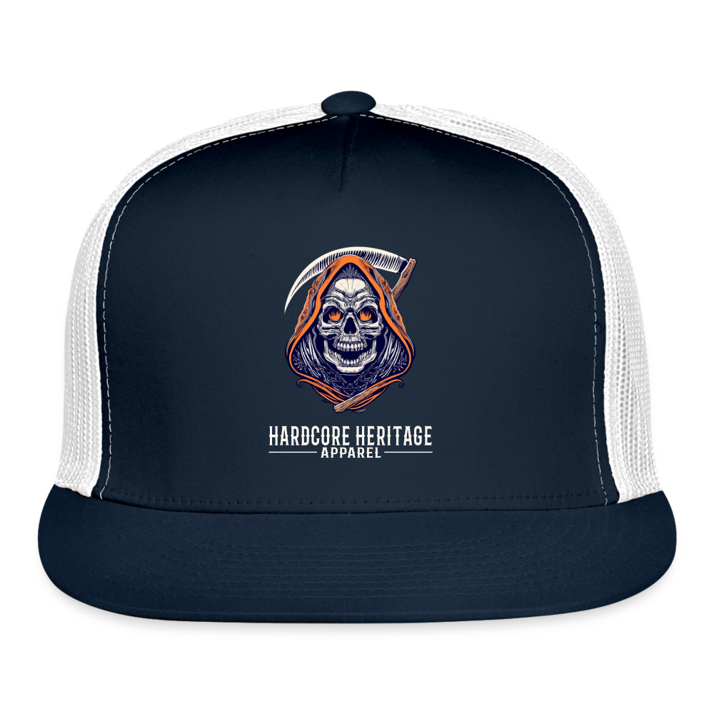 Messenger of Death Trucker Hat - navy/white