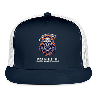 Messenger of Death Trucker Hat - navy/white