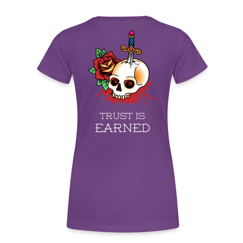 Trust is Earned Women’s Tee - purple