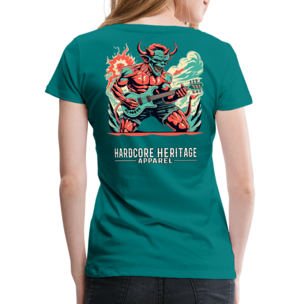 Rock Devil Women’s Tee - teal