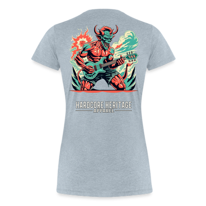 Rock Devil Women’s Tee - heather ice blue