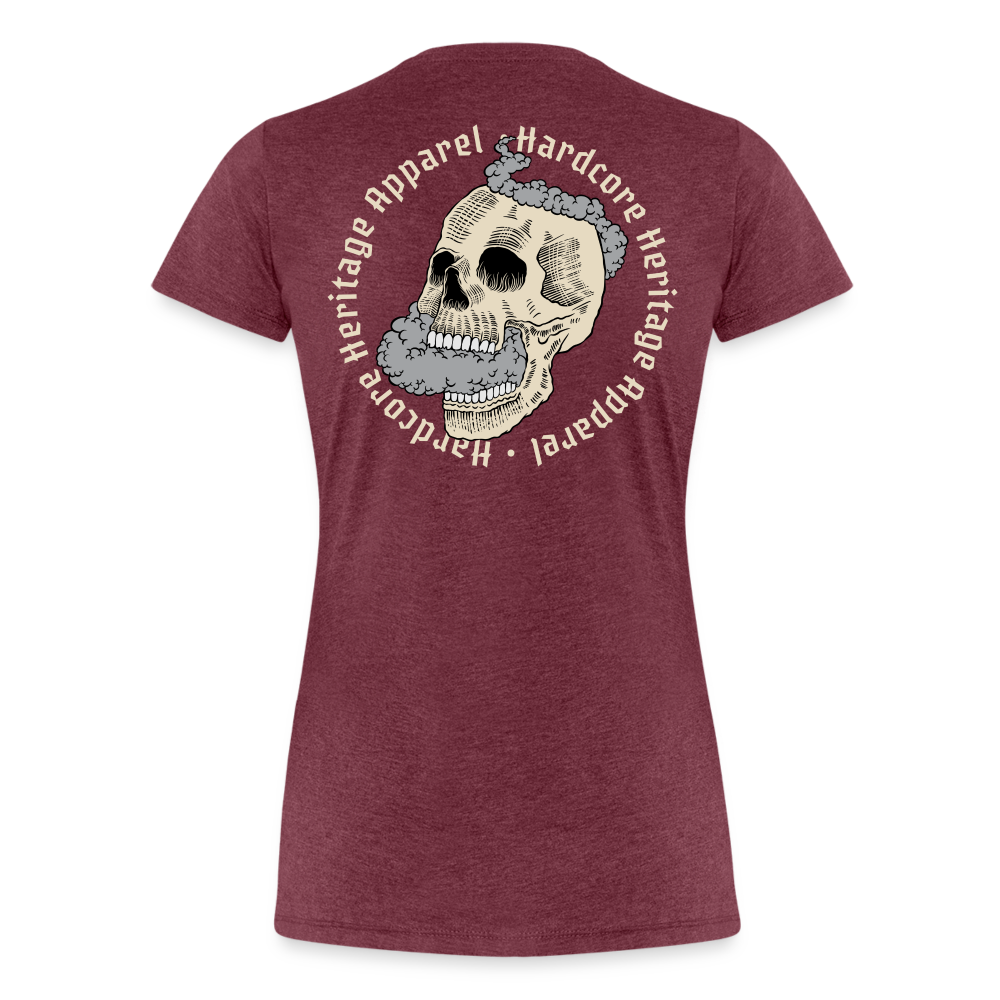 Smokey Women’s Tee - heather burgundy