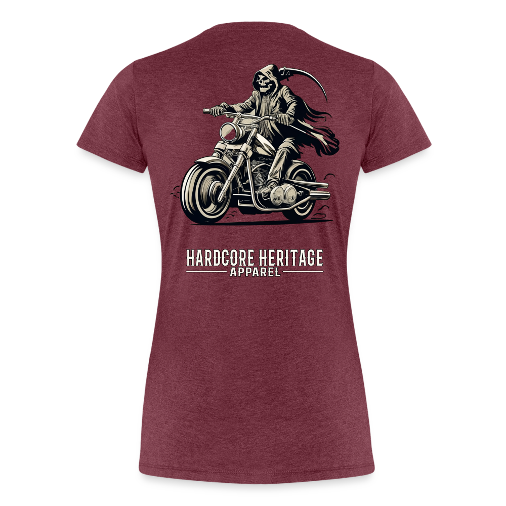 Reaper MC Women’s Tee - heather burgundy