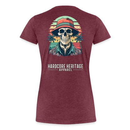 Another Day in Paradise Women’s Tee - heather burgundy