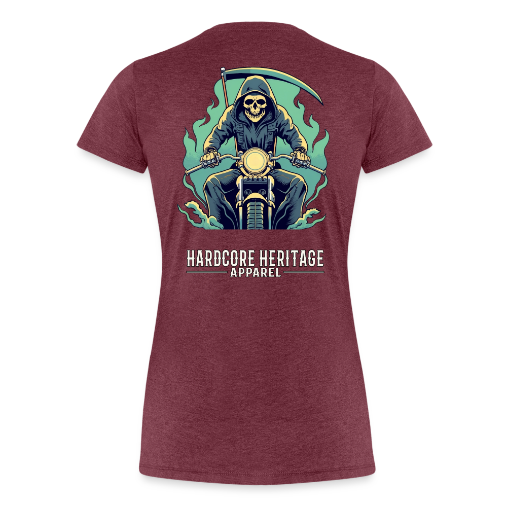 Reaper MC v2 Women’s Tee - heather burgundy