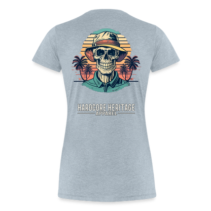 Island Retreat Women’s Tee - heather ice blue