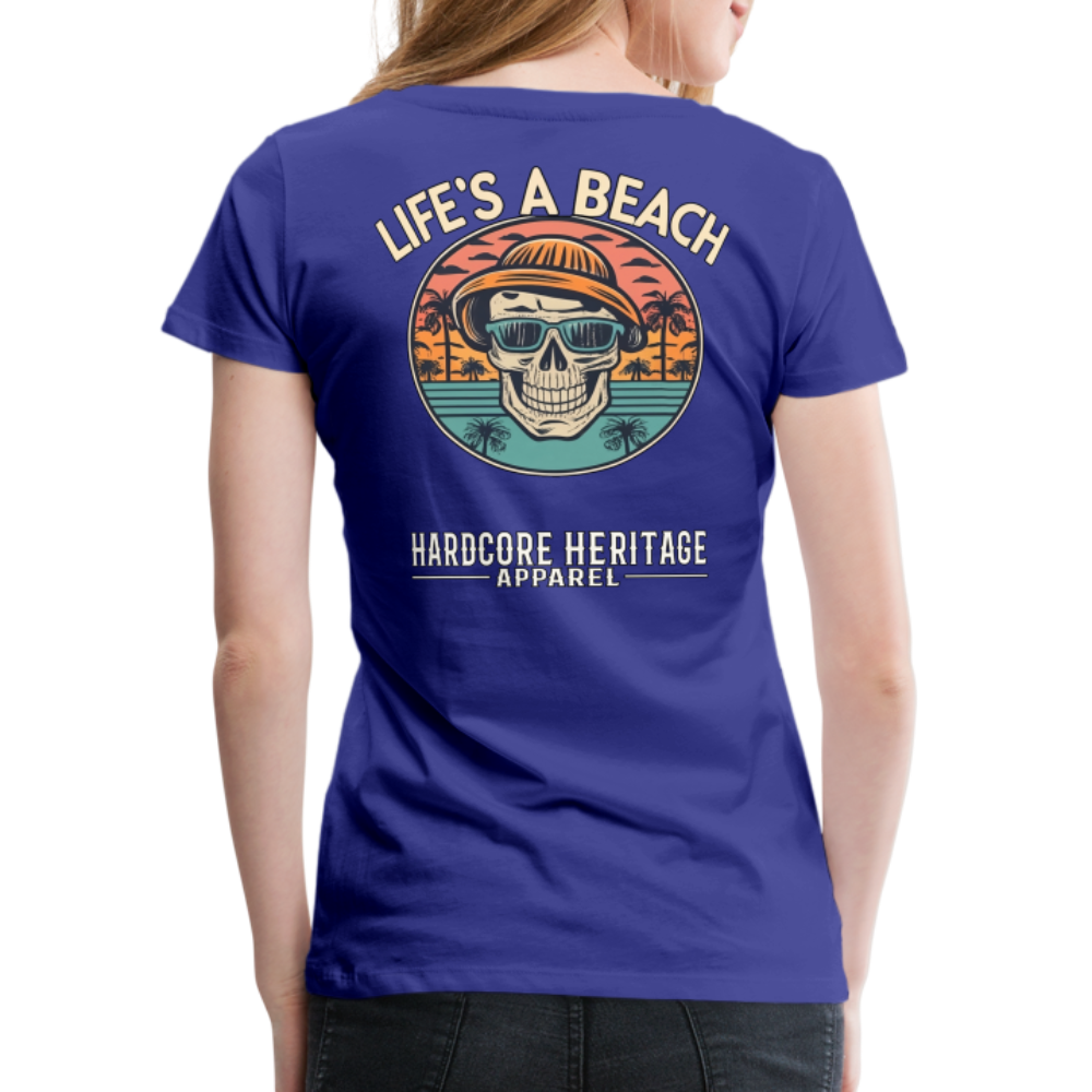 Life's a Beach v2 Women’s Tee - royal blue