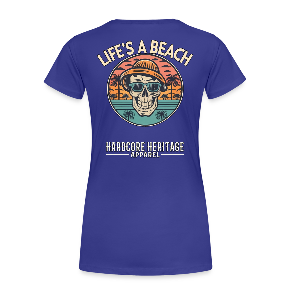 Life's a Beach v2 Women’s Tee - royal blue