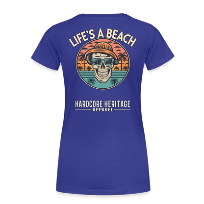 Life's a Beach v2 Women’s Tee - royal blue