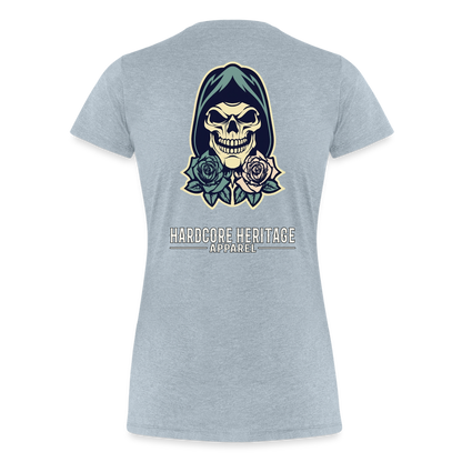 American Traditional Reaper Women’s Tee - heather ice blue