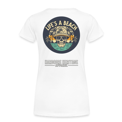 Life's a Beach Women’s Tee - white