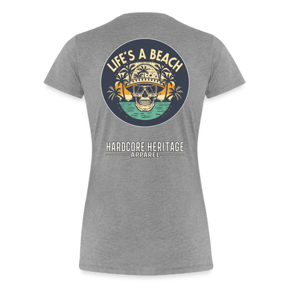 Life's a Beach Women’s Tee - heather gray