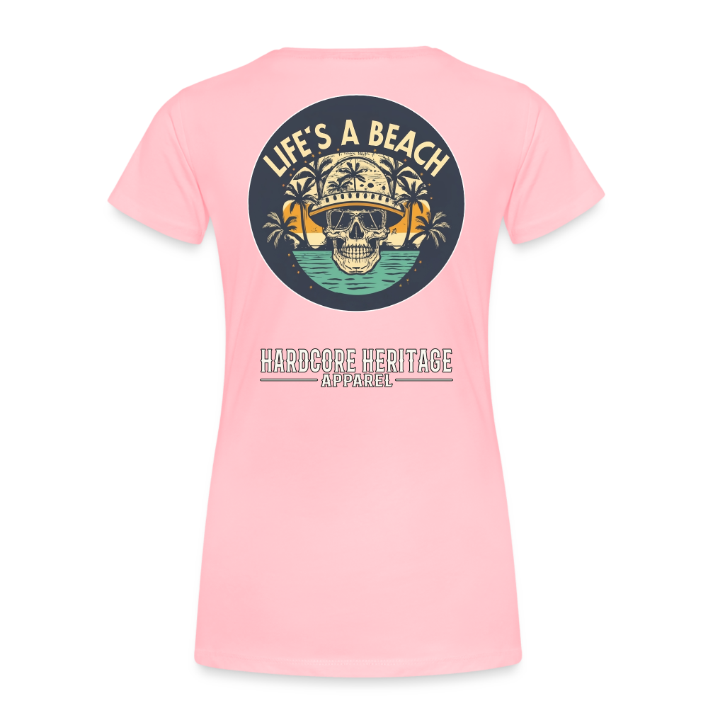 Life's a Beach Women’s Tee - pink