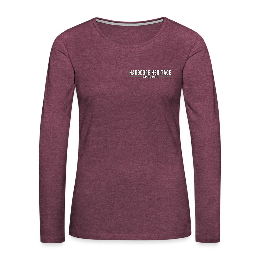 Ocean Dweller Women's Long Sleeve Tee - heather burgundy