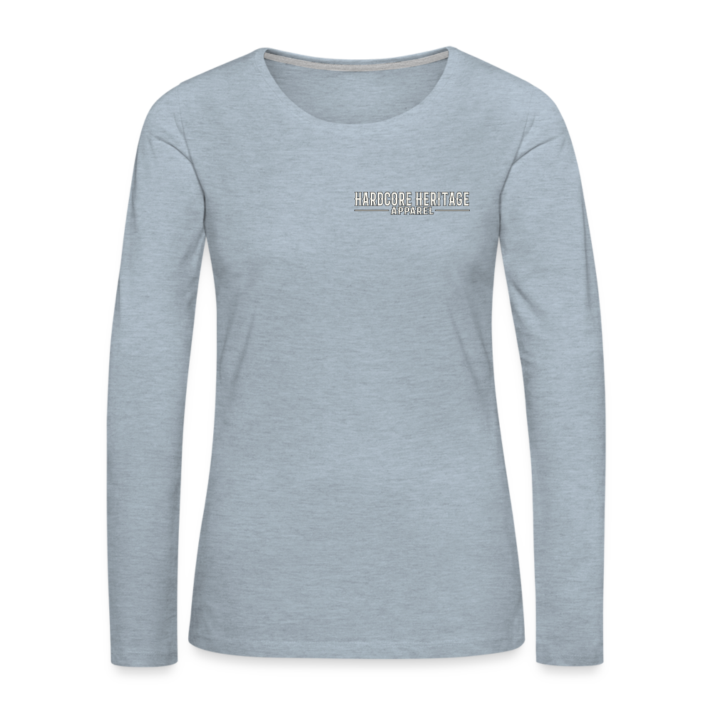 Ocean Dweller Women's Long Sleeve Tee - heather ice blue