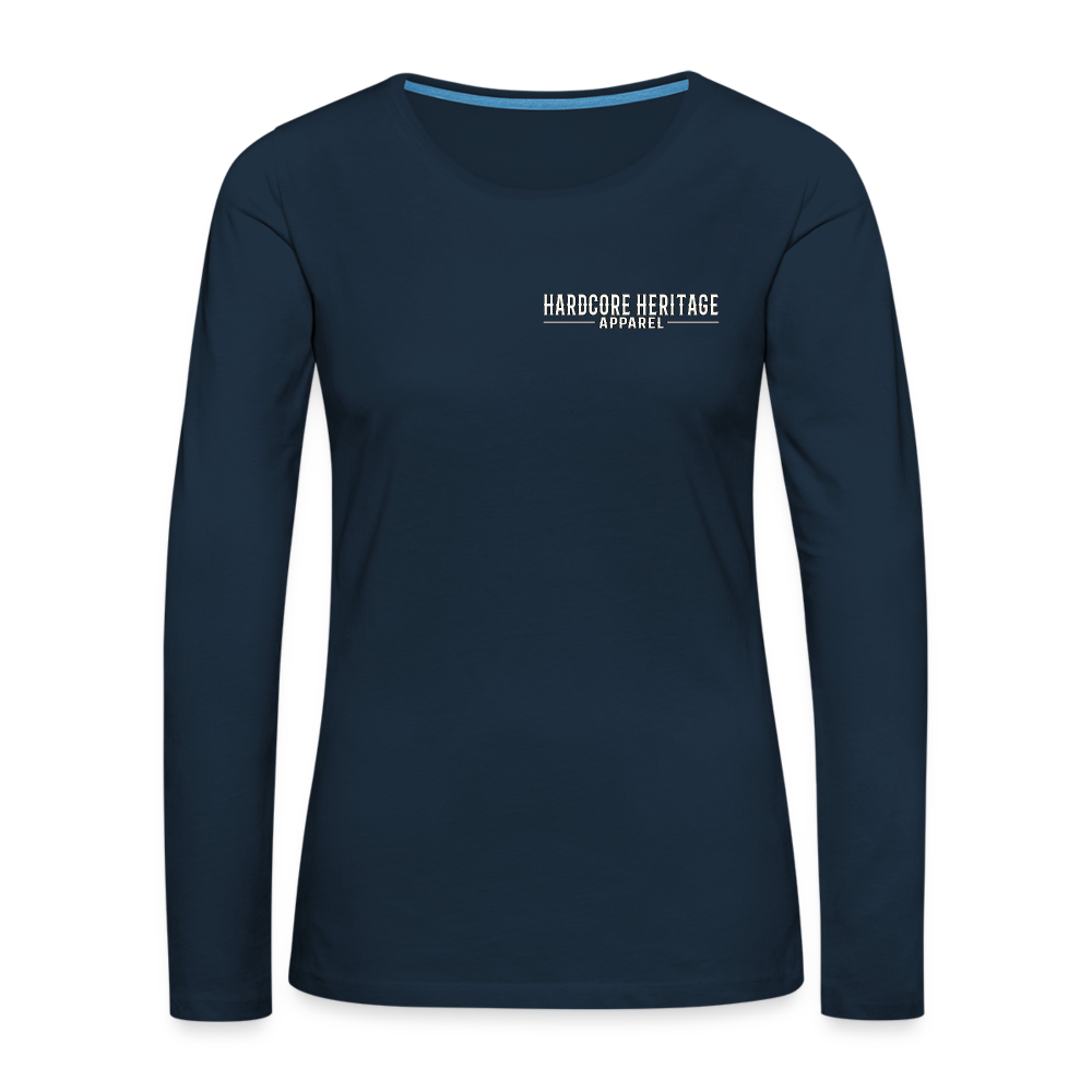 Ocean Dweller Women's Long Sleeve Tee - deep navy