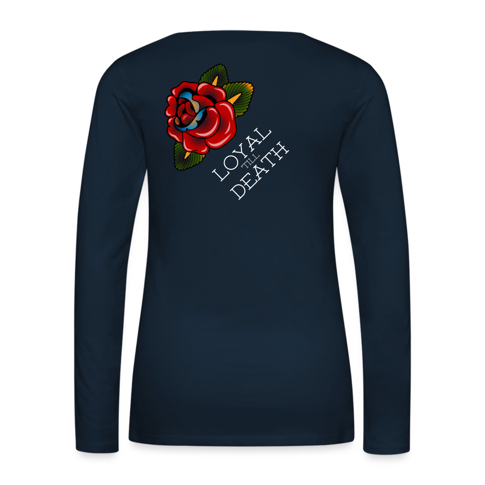 Loyal 'Till Death Women's Long Sleeve Tee - deep navy