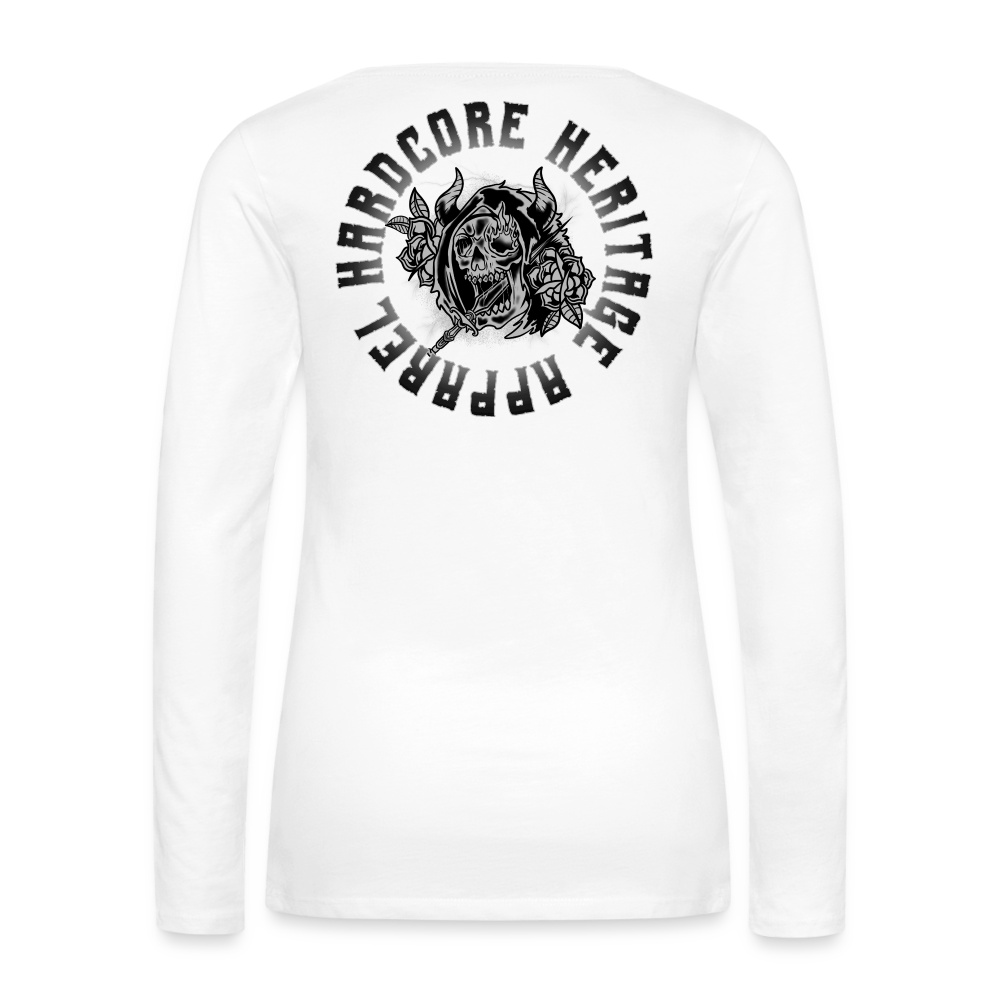 Ghoul Women's Long Sleeve Tee - white