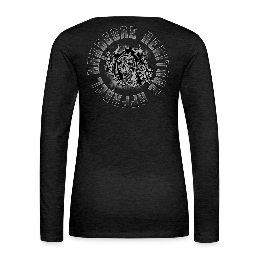 Ghoul Women's Long Sleeve Tee - charcoal grey