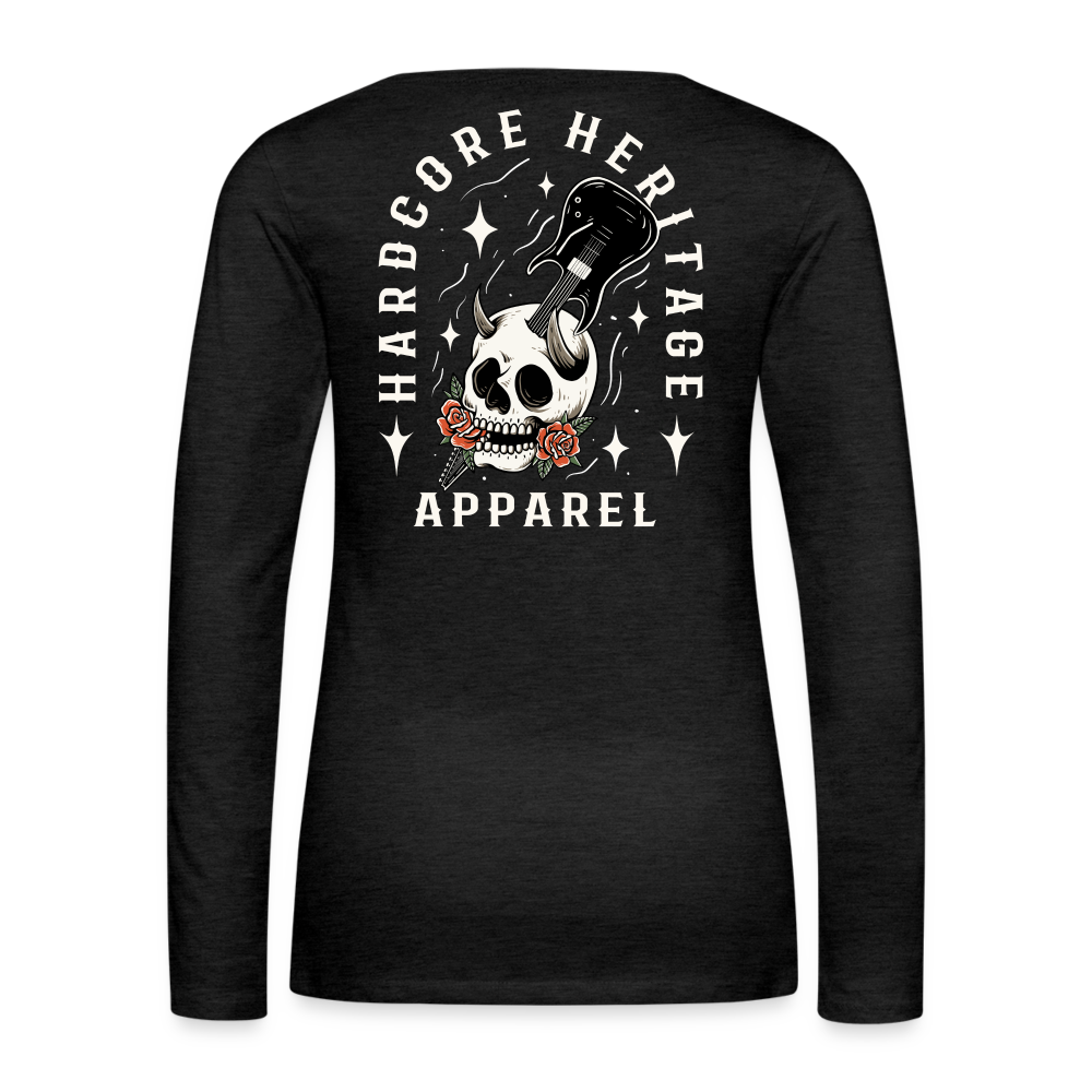 Hardcore Band Women's Long Sleeve Tee - charcoal grey