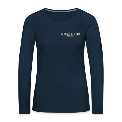 Hardcore Band Women's Long Sleeve Tee - deep navy