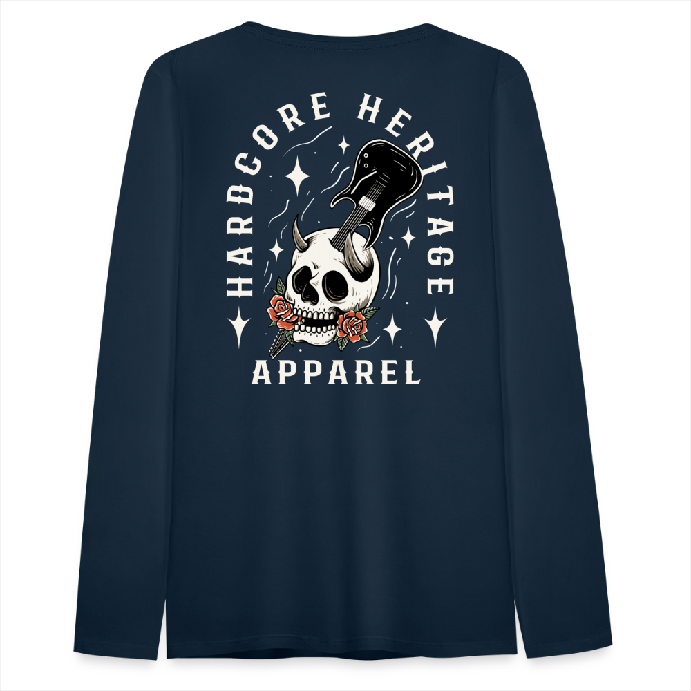 Hardcore Band Women's Long Sleeve Tee - deep navy