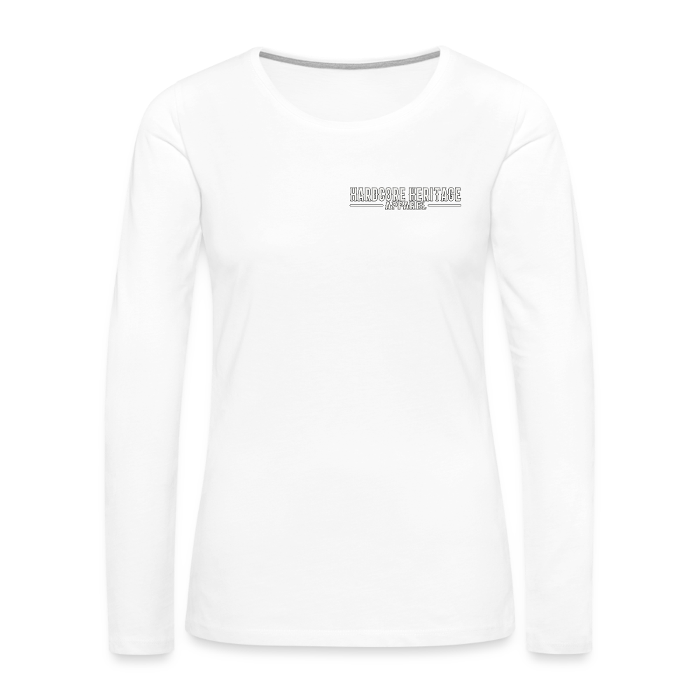 Rock Devil Women's Long Sleeve Tee - white