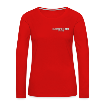 Rock Devil Women's Long Sleeve Tee - red