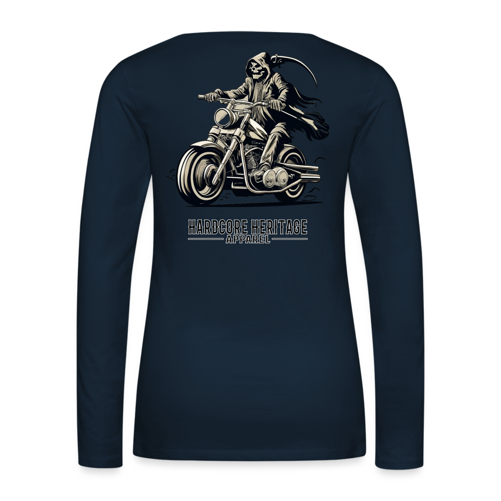 Reaper MC Women's Long Sleeve Tee - deep navy