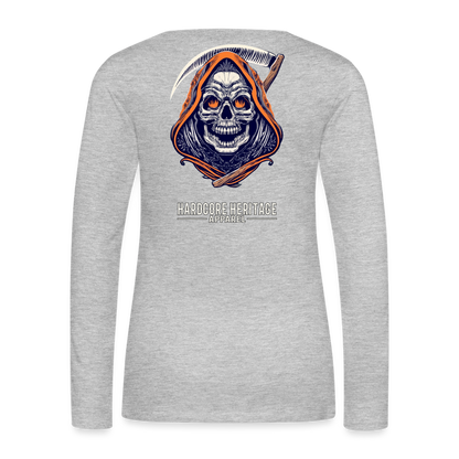 Messenger of Death Women's Long Sleeve Tee - heather gray