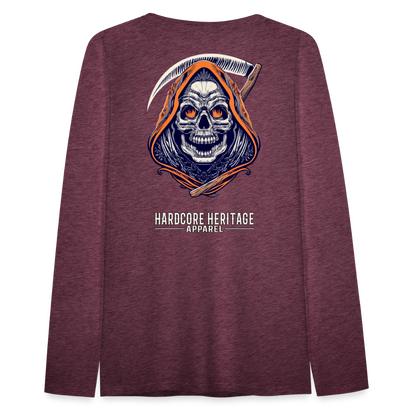 Messenger of Death Women's Long Sleeve Tee - heather burgundy