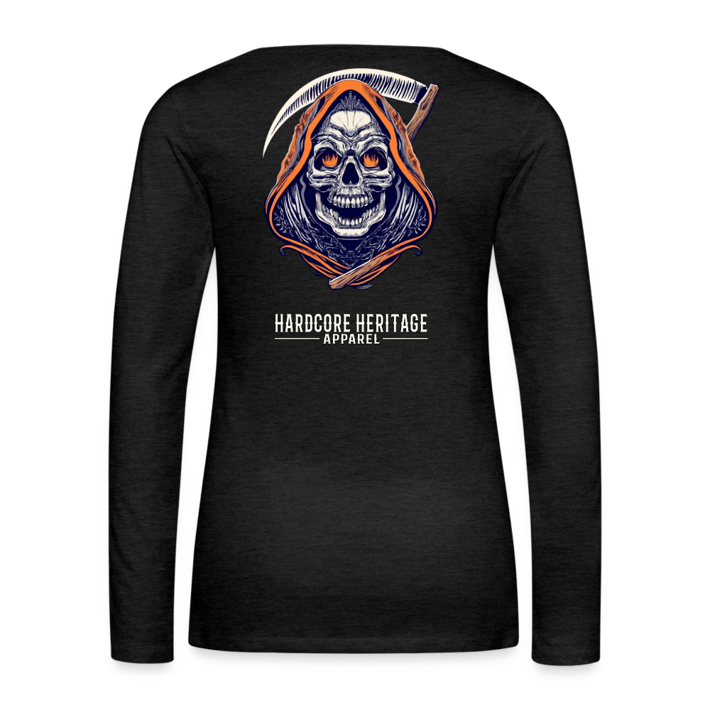 Messenger of Death Women's Long Sleeve Tee - charcoal grey