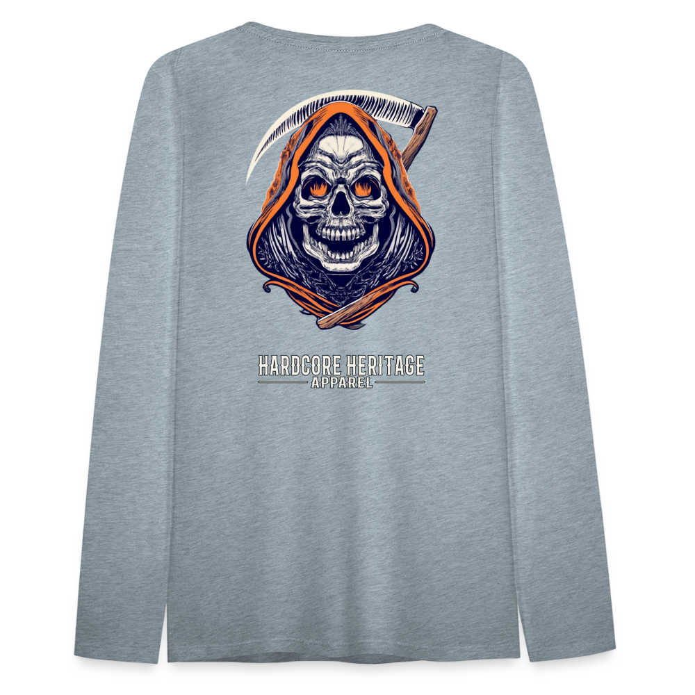 Messenger of Death Women's Long Sleeve Tee - heather ice blue