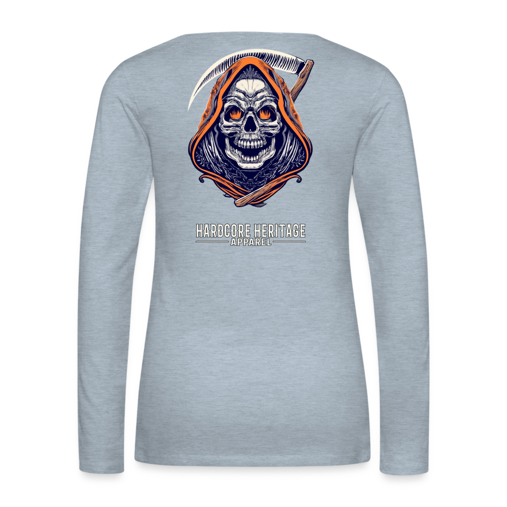 Messenger of Death Women's Long Sleeve Tee - heather ice blue