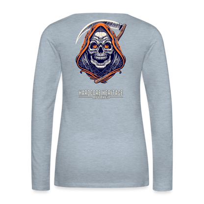 Messenger of Death Women's Long Sleeve Tee - heather ice blue